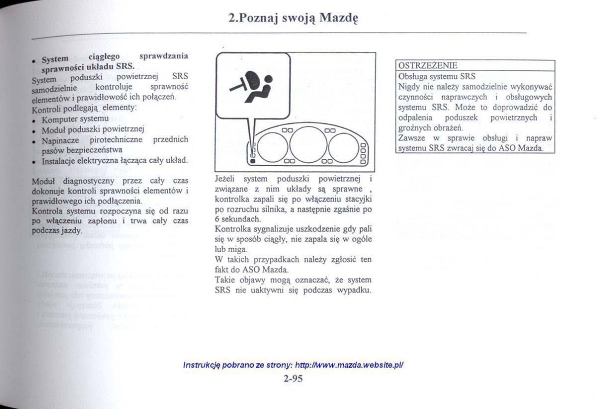 Mazda 626 V instrukcja obslugi / page 107