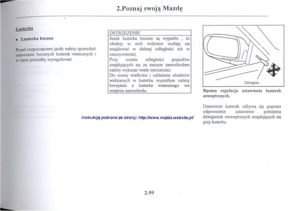 Mazda 626 V instrukcja obslugi / page 111