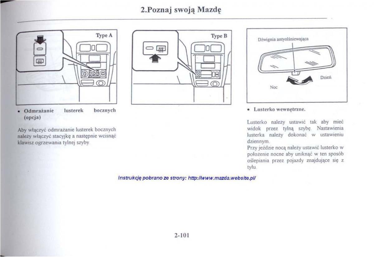 Mazda 626 V instrukcja obslugi / page 113