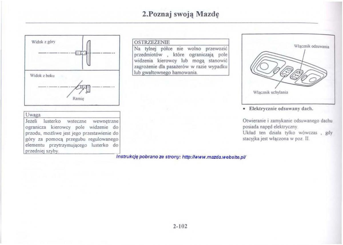 Mazda 626 V instrukcja obslugi / page 114