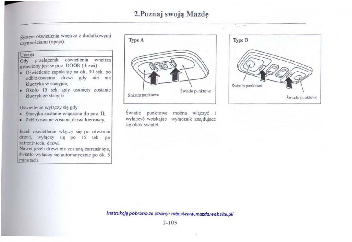 Mazda 626 V instrukcja obslugi / page 117