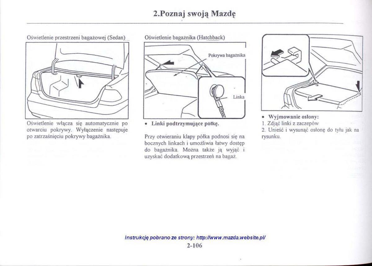 Mazda 626 V instrukcja obslugi / page 118