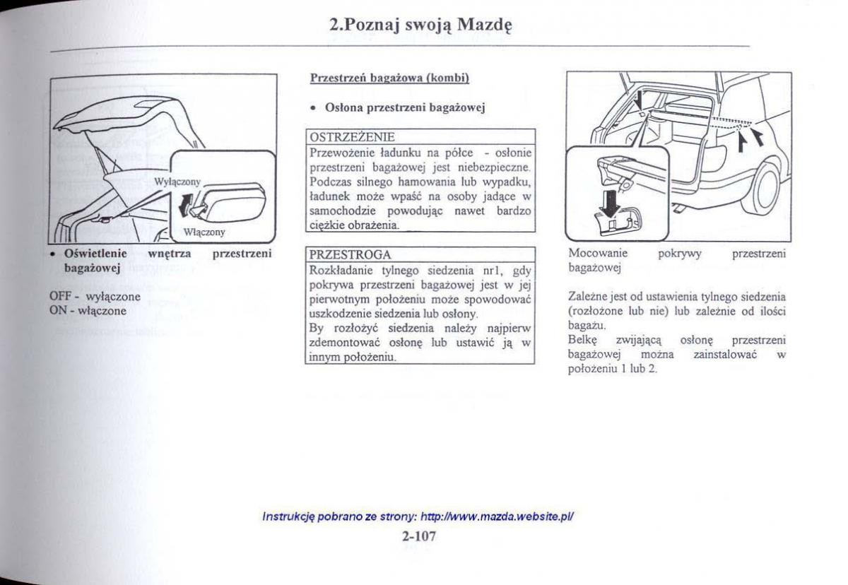 Mazda 626 V instrukcja obslugi / page 119