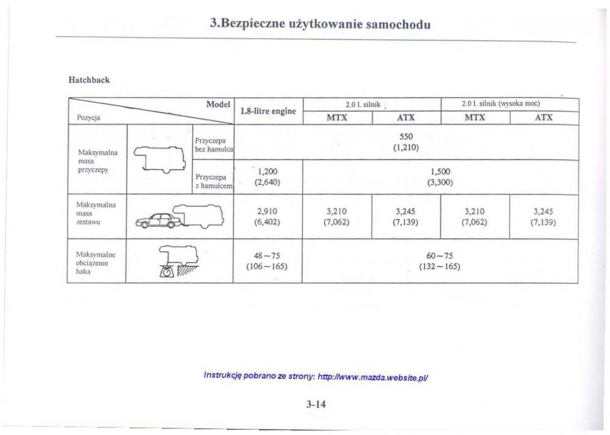 Mazda 626 V instrukcja obslugi / page 134