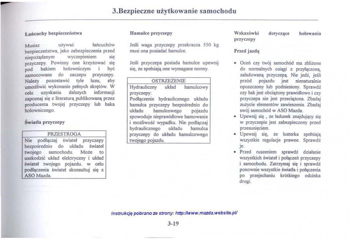 Mazda 626 V instrukcja obslugi / page 139