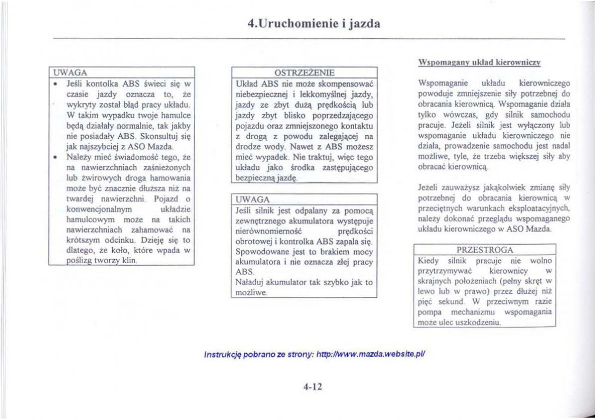 Mazda 626 V instrukcja obslugi / page 153