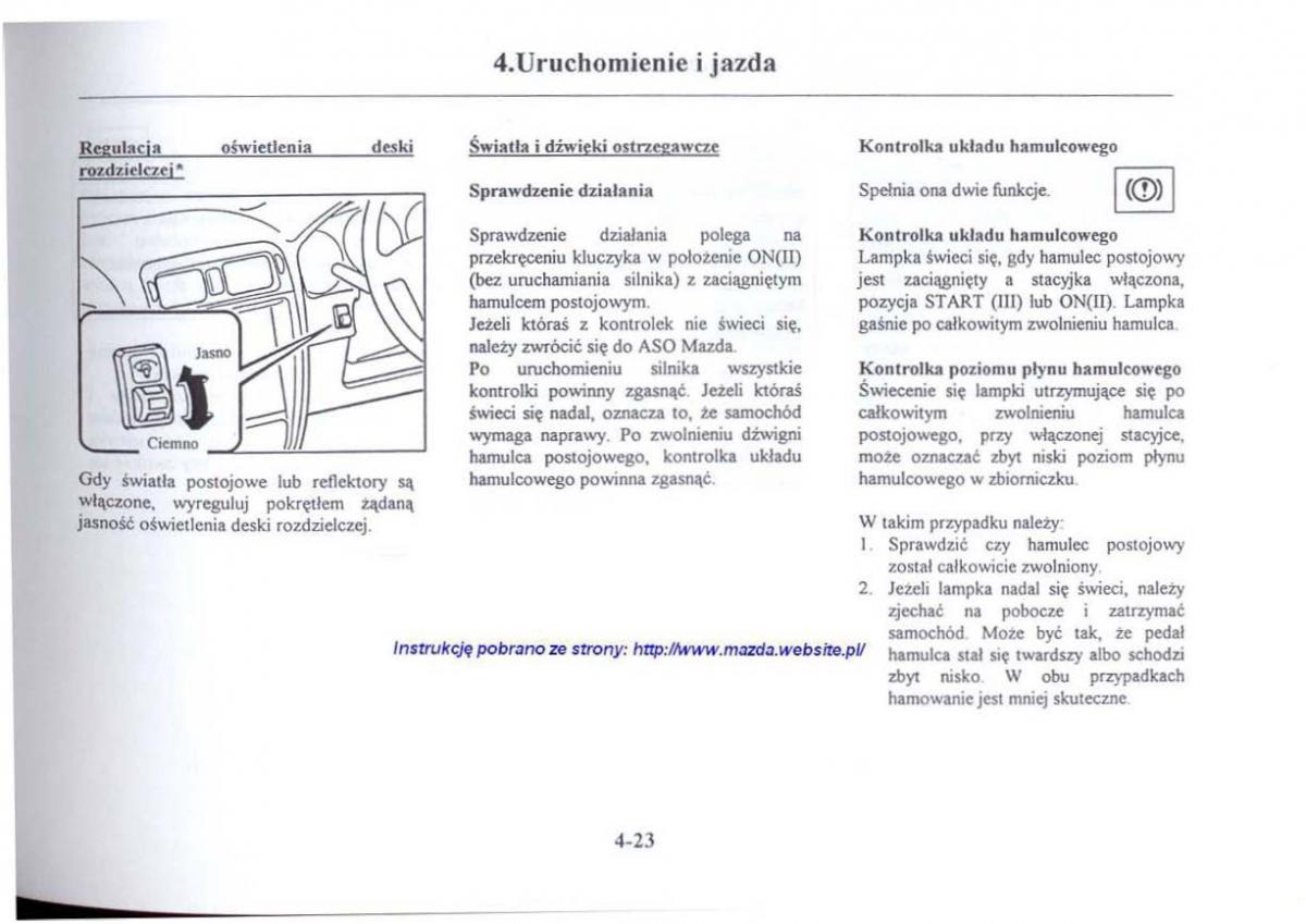 Mazda 626 V instrukcja obslugi / page 164