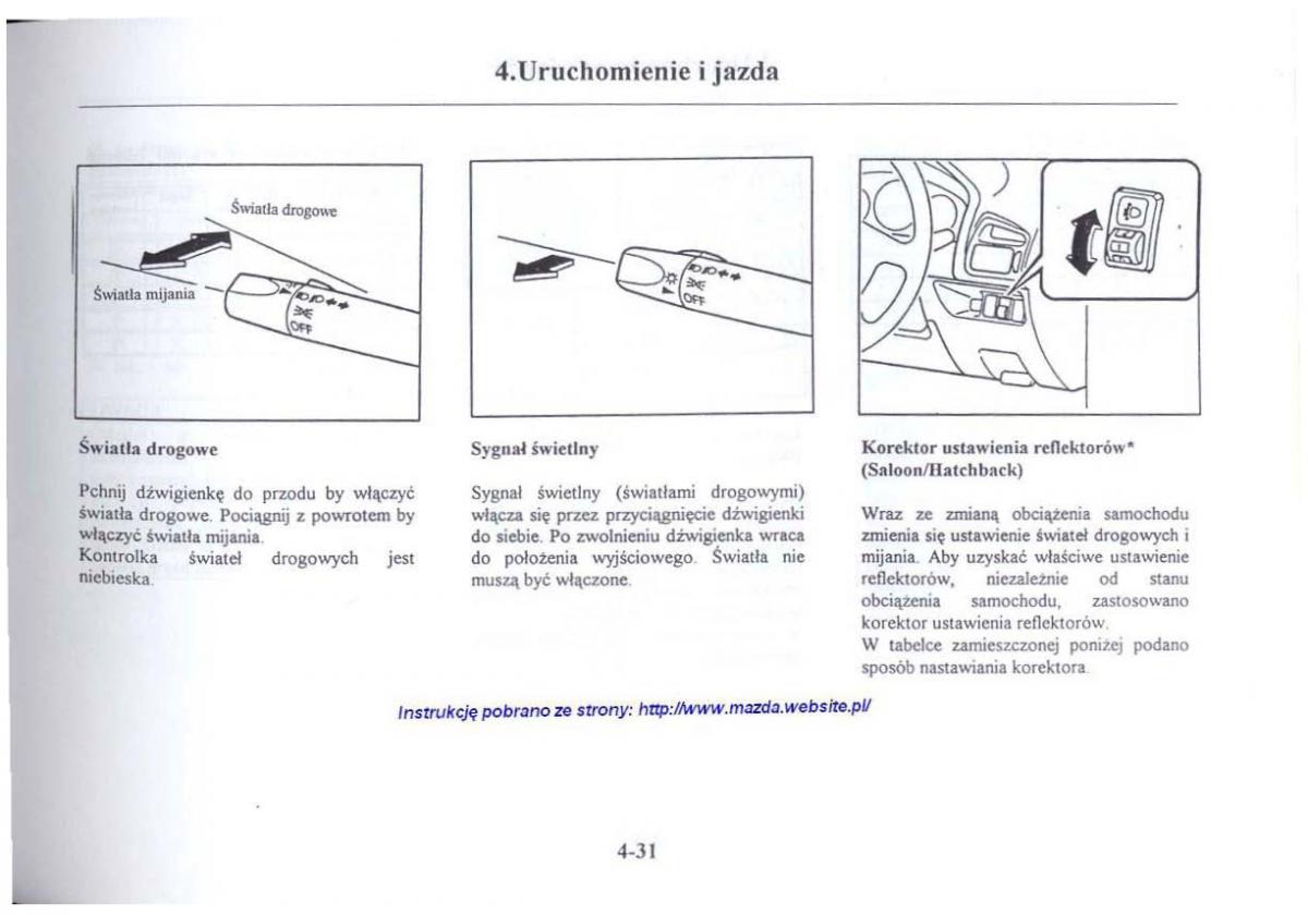 Mazda 626 V instrukcja obslugi / page 172