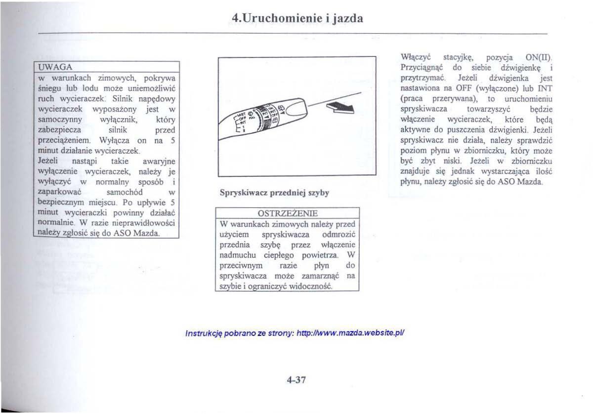 Mazda 626 V instrukcja obslugi / page 178