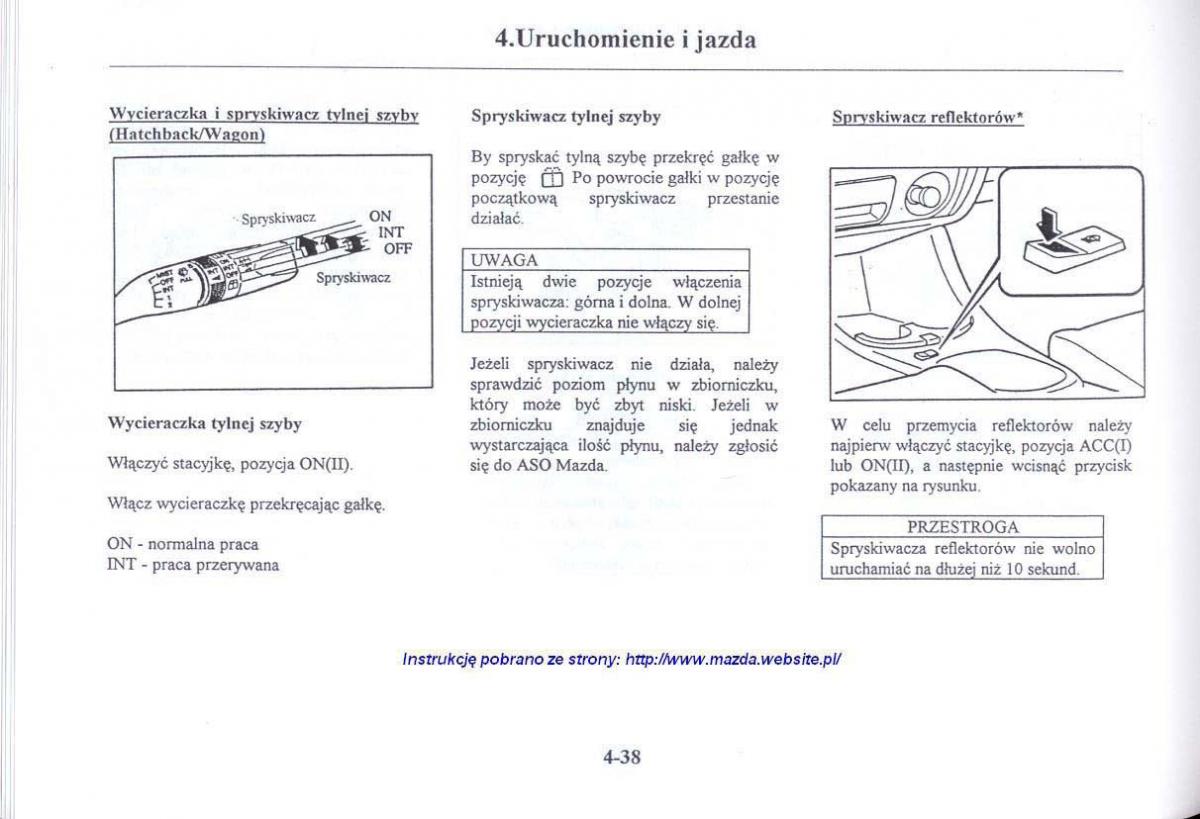 Mazda 626 V instrukcja obslugi / page 179