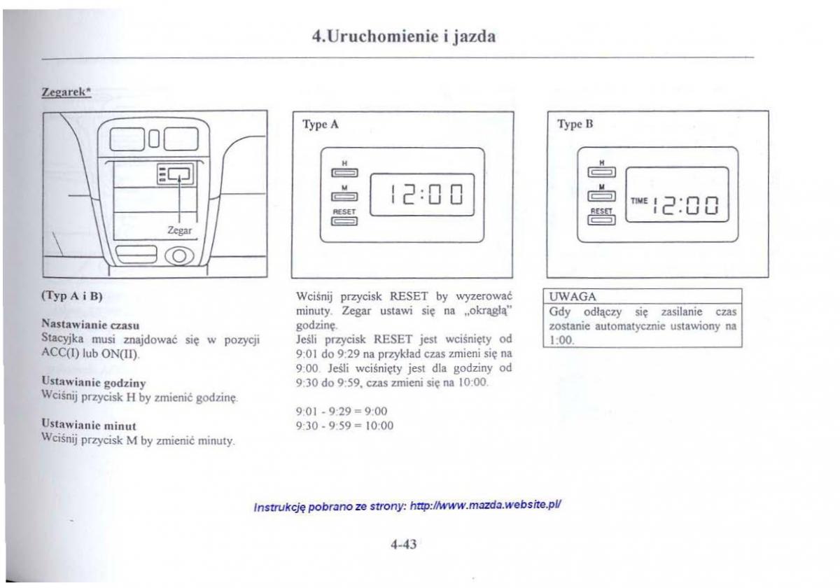 Mazda 626 V instrukcja obslugi / page 184