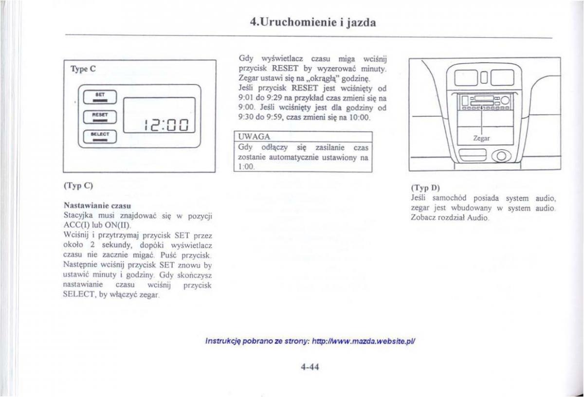 Mazda 626 V instrukcja obslugi / page 185