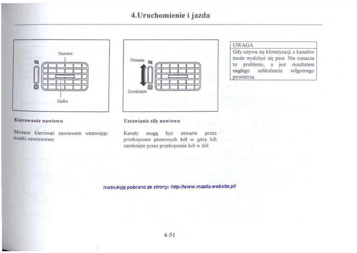 Mazda 626 V instrukcja obslugi / page 192