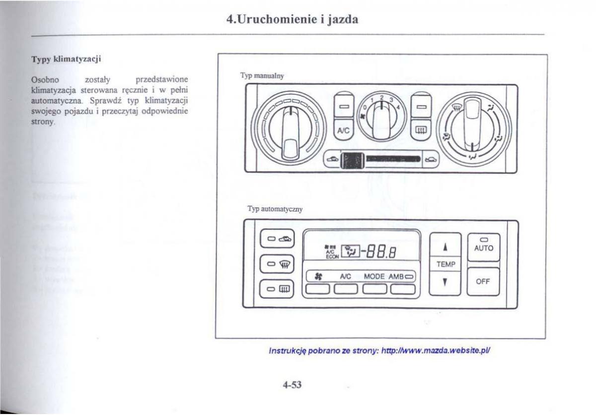 Mazda 626 V instrukcja obslugi / page 194