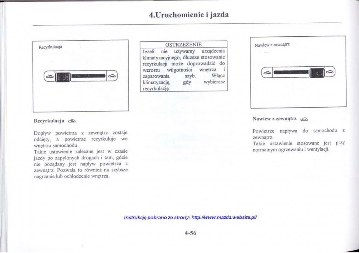 Mazda 626 V instrukcja obslugi / page 197