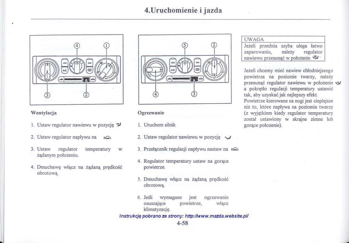 Mazda 626 V instrukcja obslugi / page 199