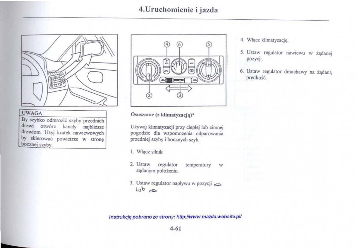 Mazda 626 V instrukcja obslugi / page 202