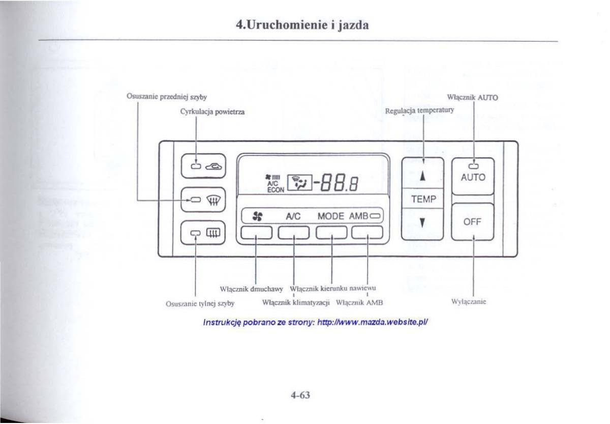 Mazda 626 V instrukcja obslugi / page 204