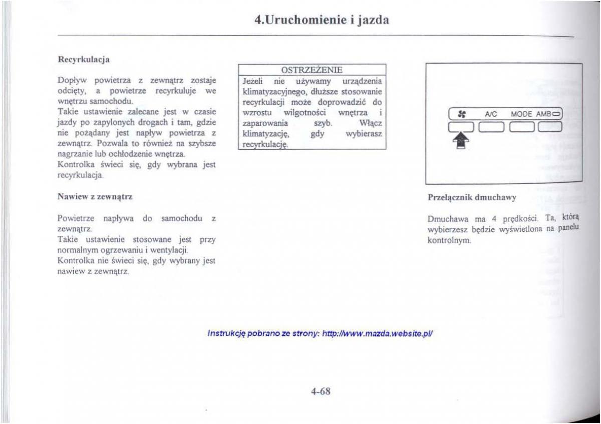 Mazda 626 V instrukcja obslugi / page 209