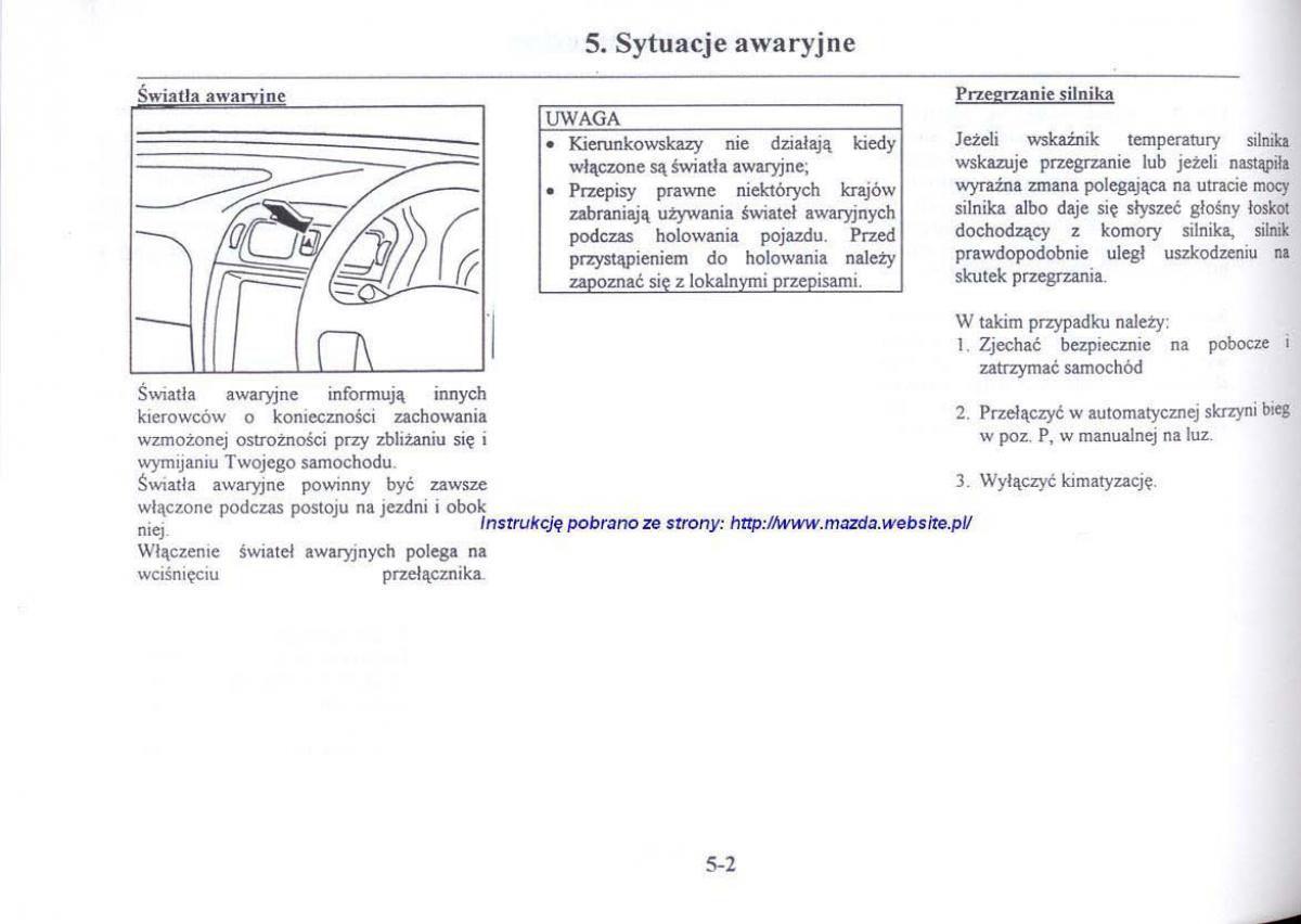 Mazda 626 V instrukcja obslugi / page 213