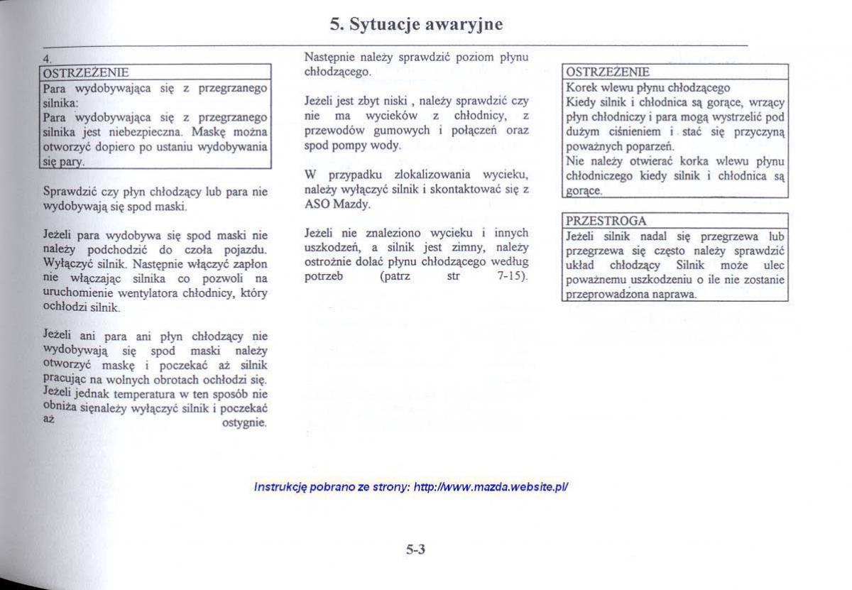 Mazda 626 V instrukcja obslugi / page 214