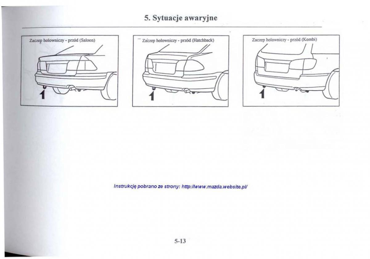 Mazda 626 V instrukcja obslugi / page 224