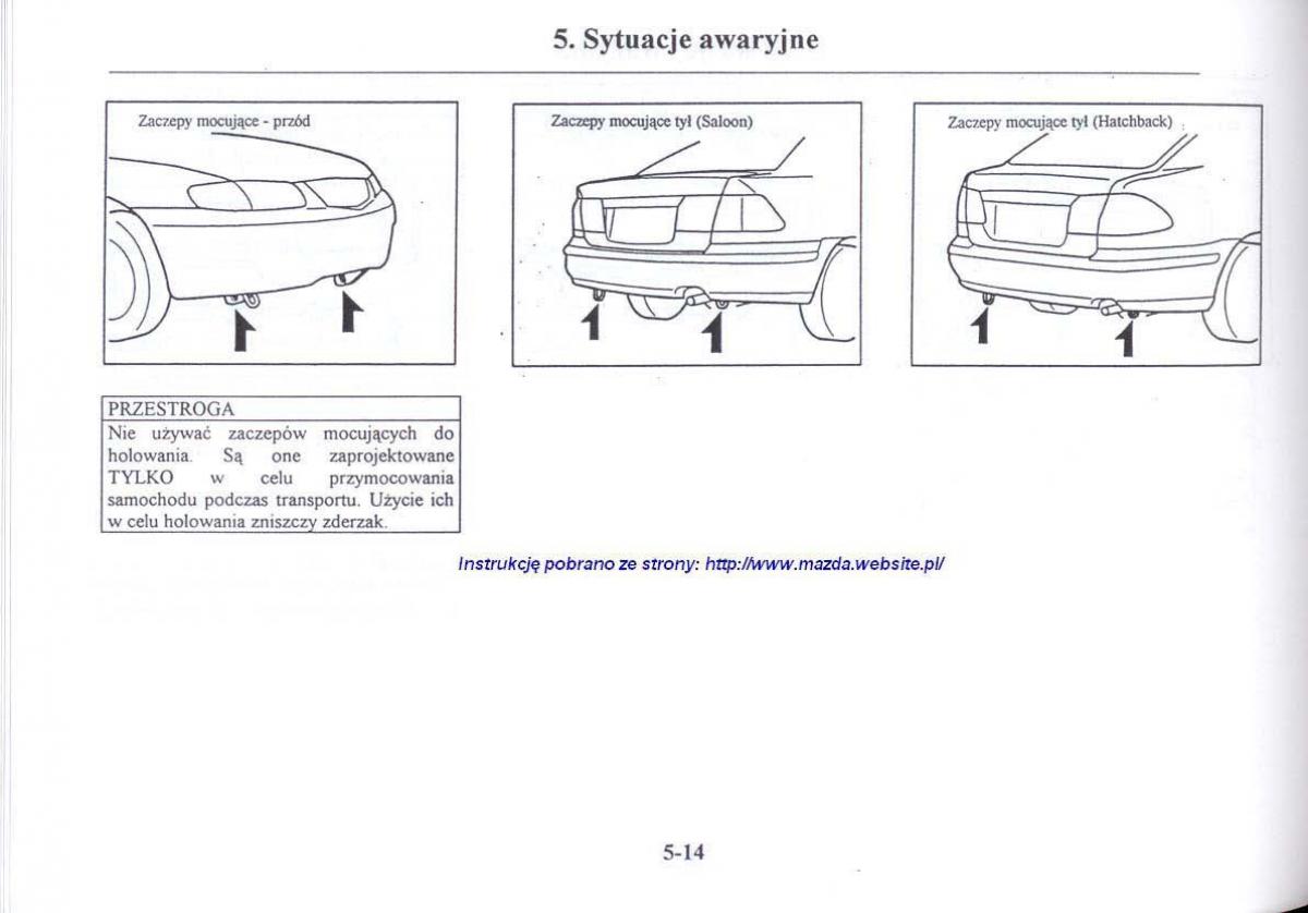 Mazda 626 V instrukcja obslugi / page 225