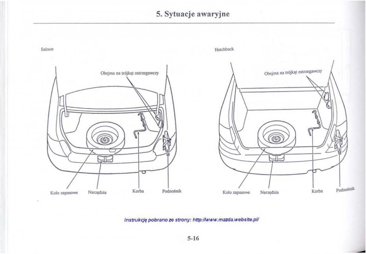 Mazda 626 V instrukcja obslugi / page 227