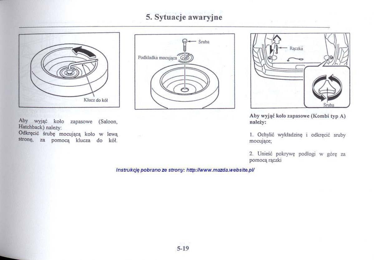 Mazda 626 V instrukcja obslugi / page 230