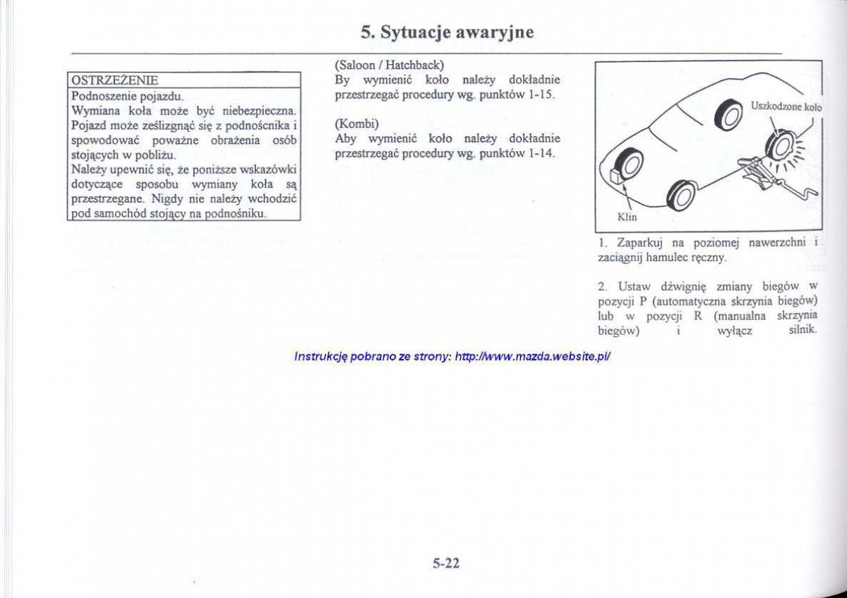 Mazda 626 V instrukcja obslugi / page 233