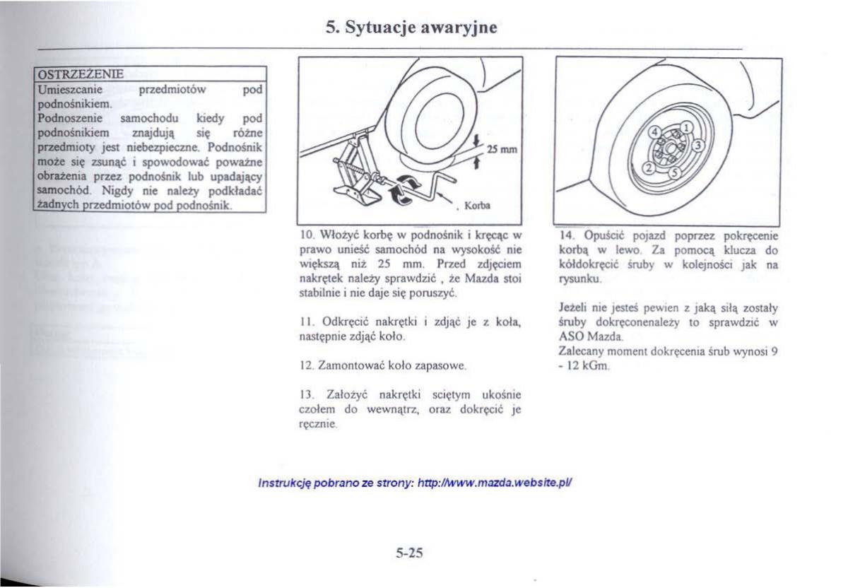 Mazda 626 V instrukcja obslugi / page 236