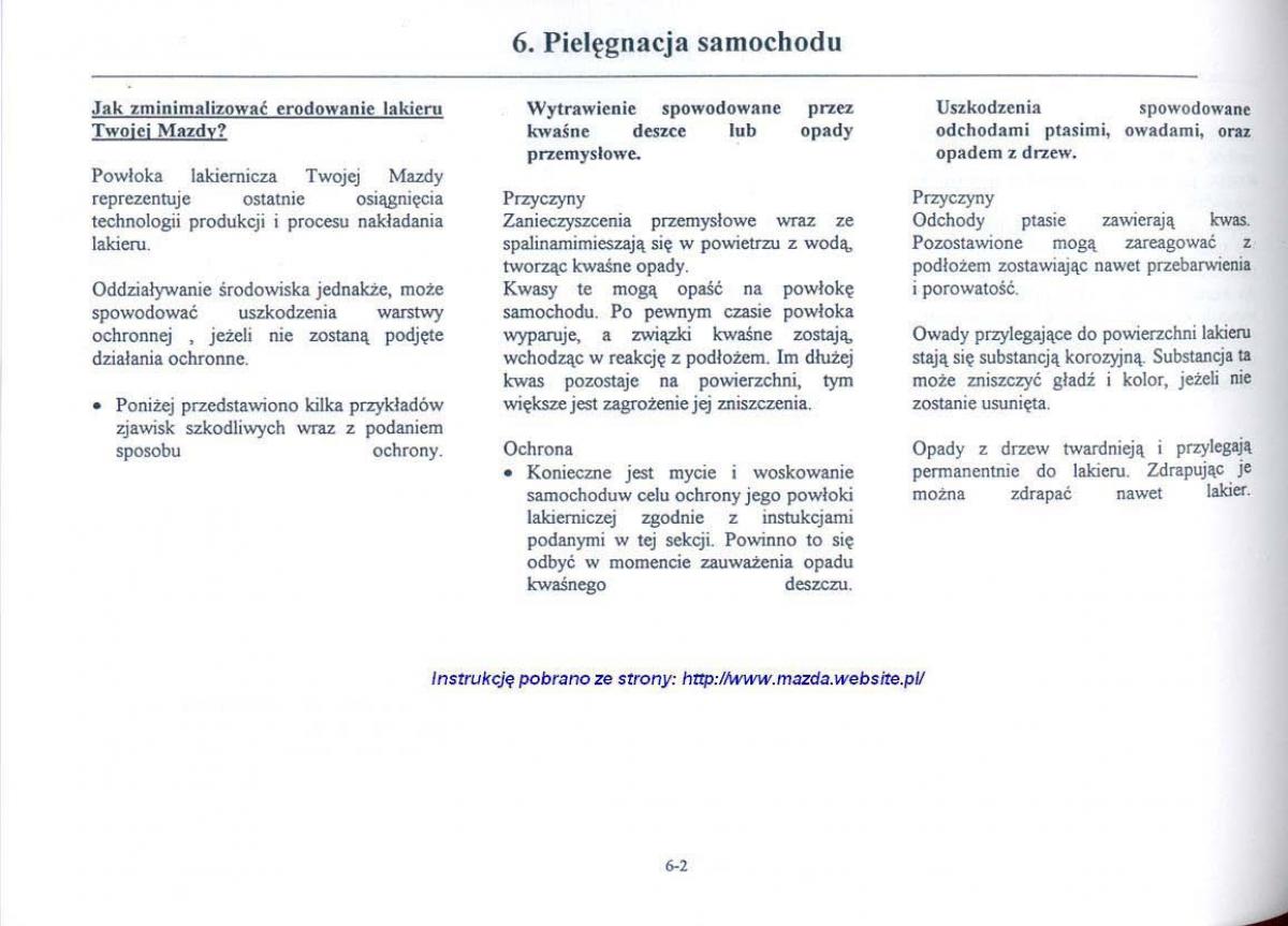 Mazda 626 V instrukcja obslugi / page 242