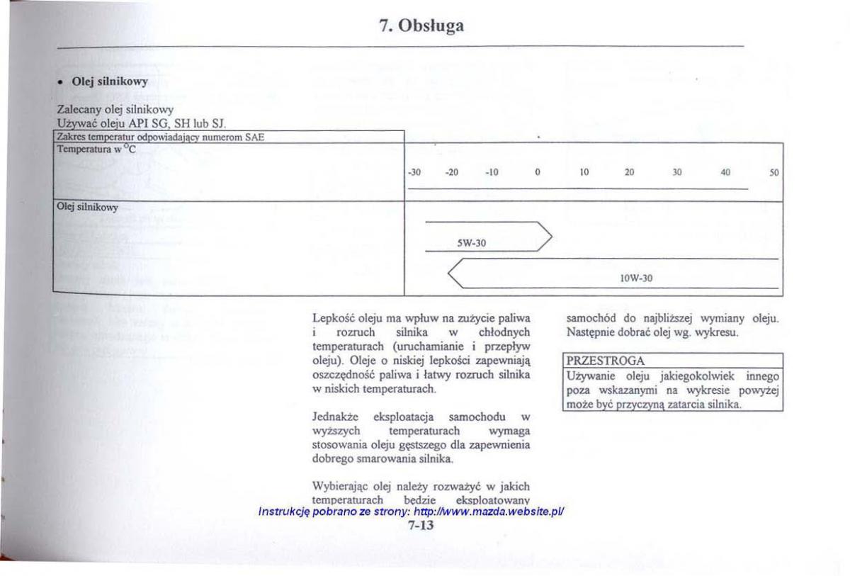 Mazda 626 V instrukcja obslugi / page 264