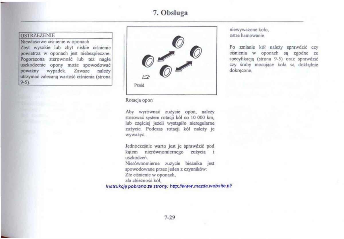 Mazda 626 V instrukcja obslugi / page 280