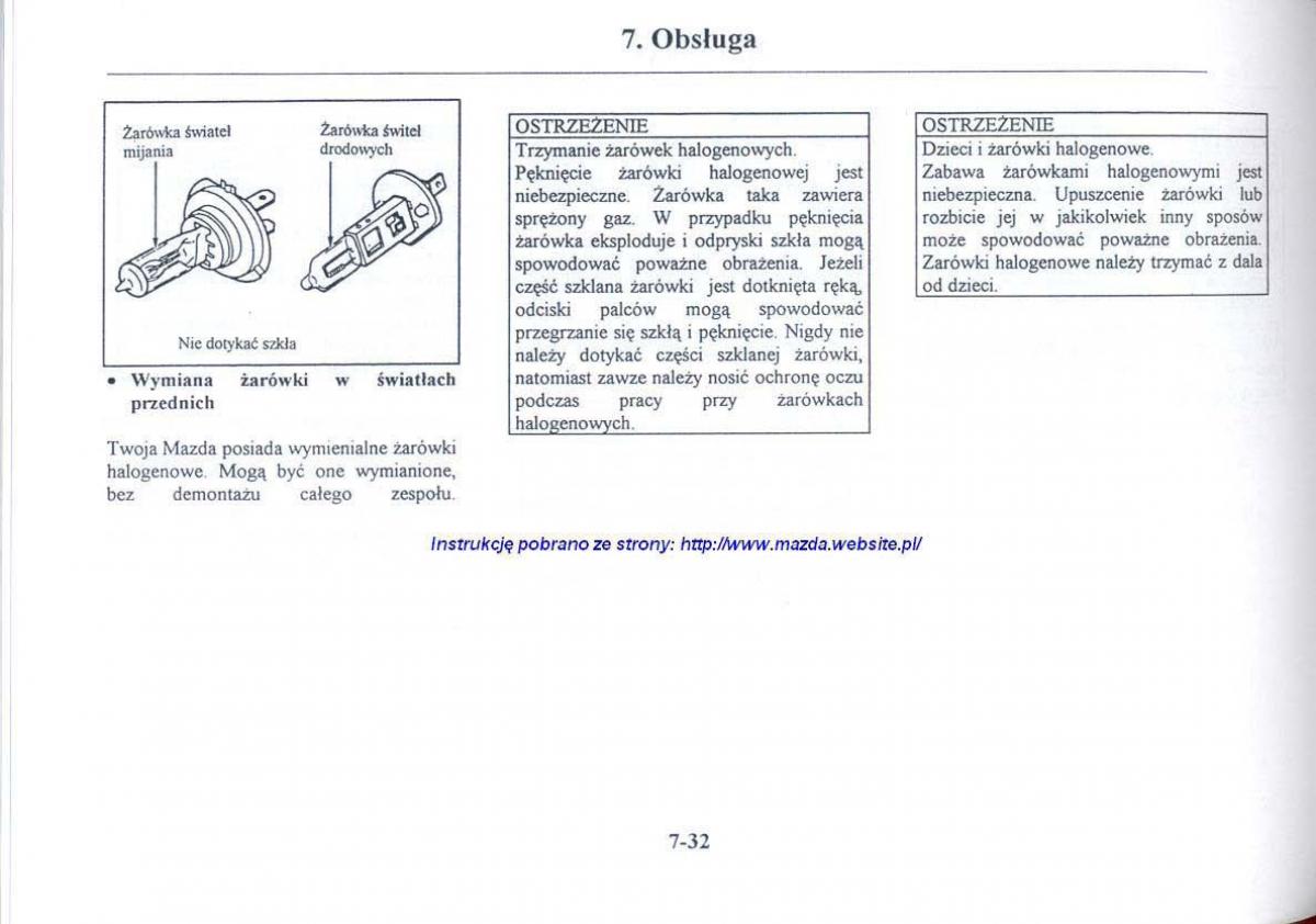 Mazda 626 V instrukcja obslugi / page 283