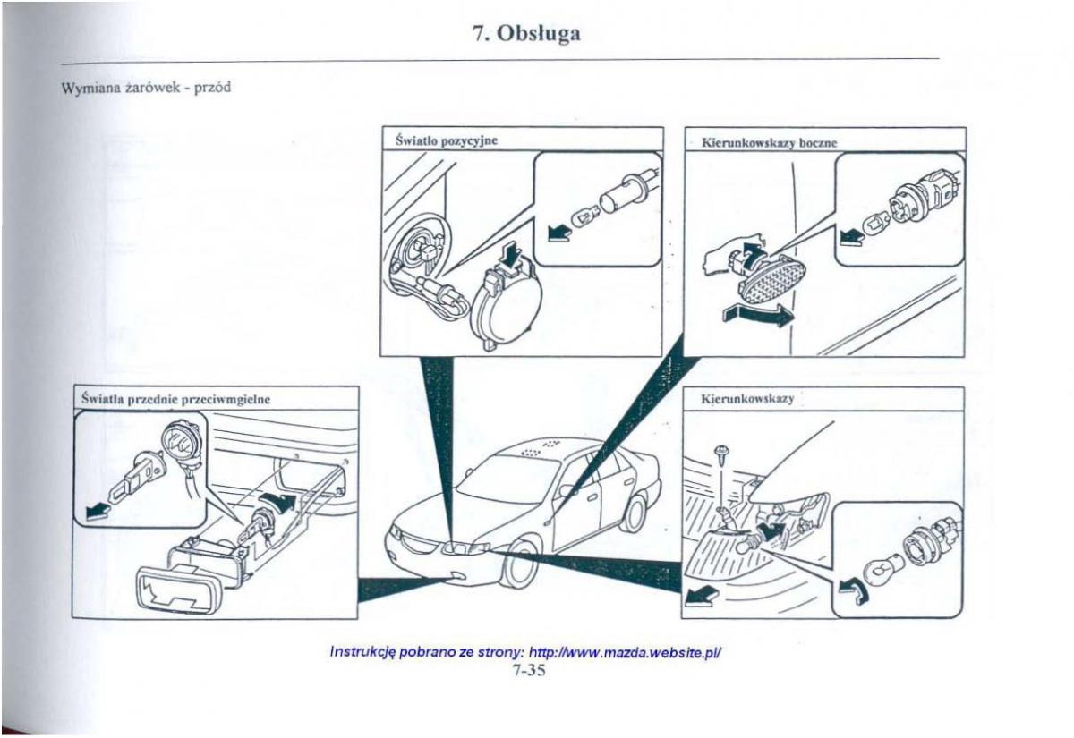 Mazda 626 V instrukcja obslugi / page 286