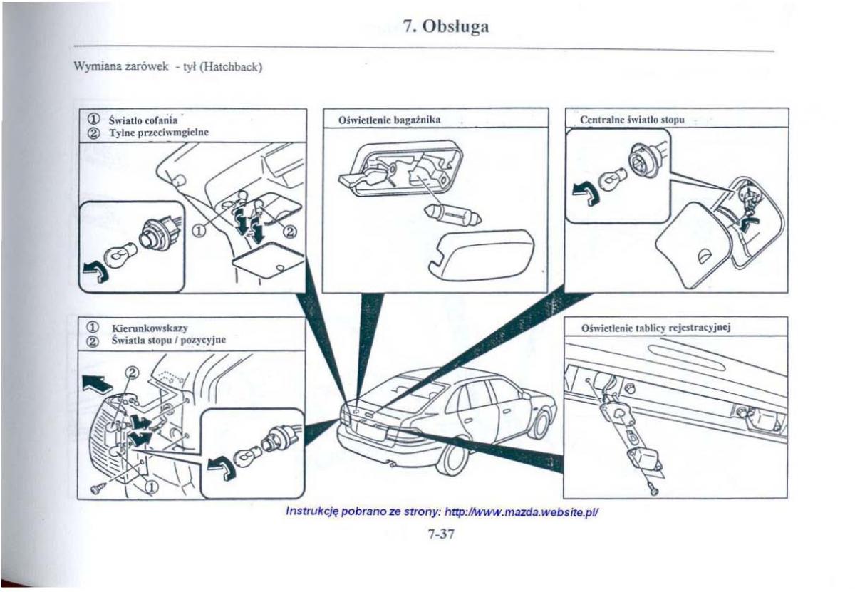 Mazda 626 V instrukcja obslugi / page 288