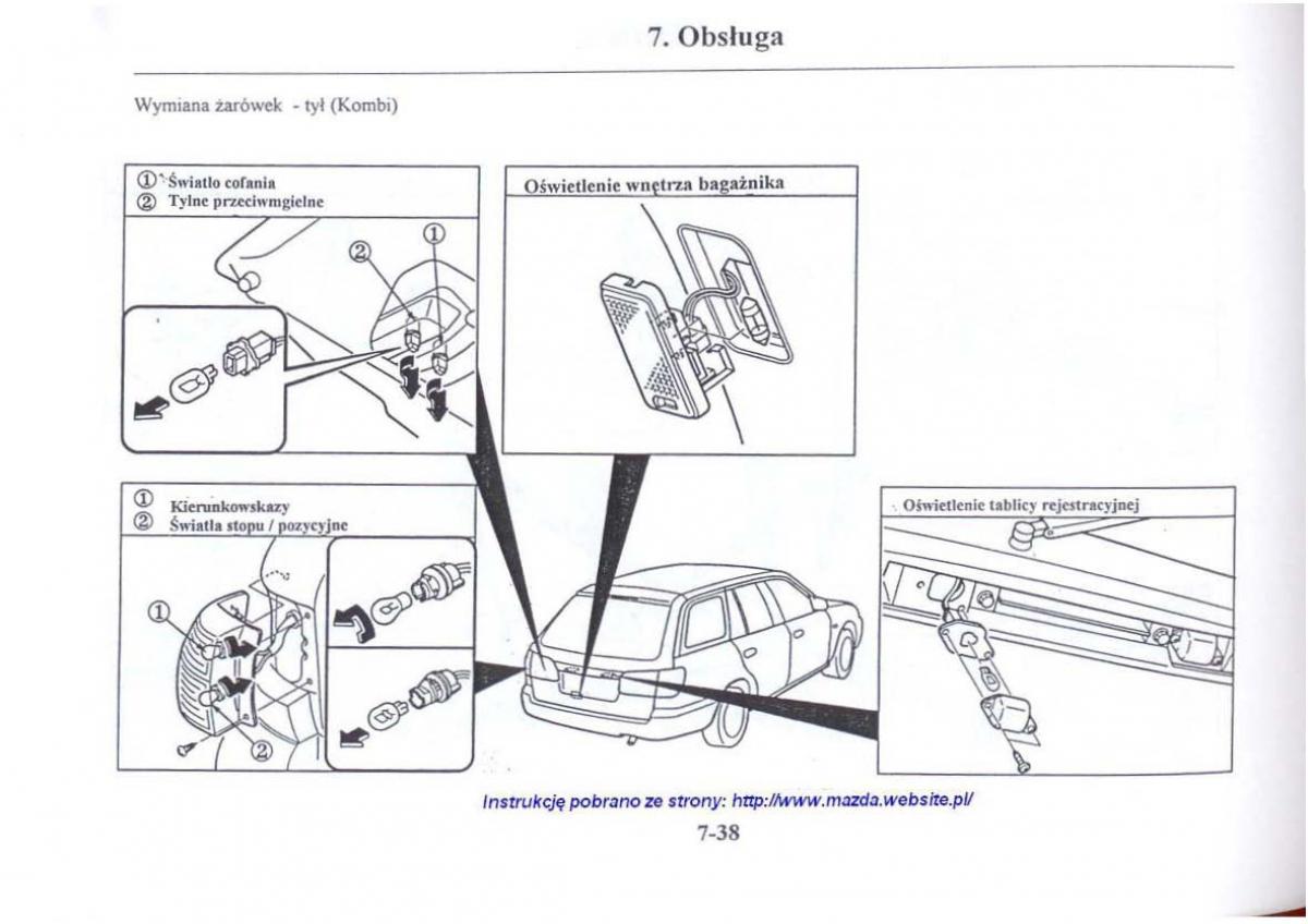 Mazda 626 V instrukcja obslugi / page 289