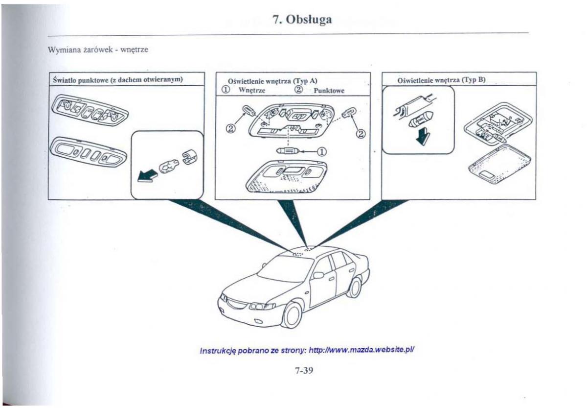 Mazda 626 V instrukcja obslugi / page 290