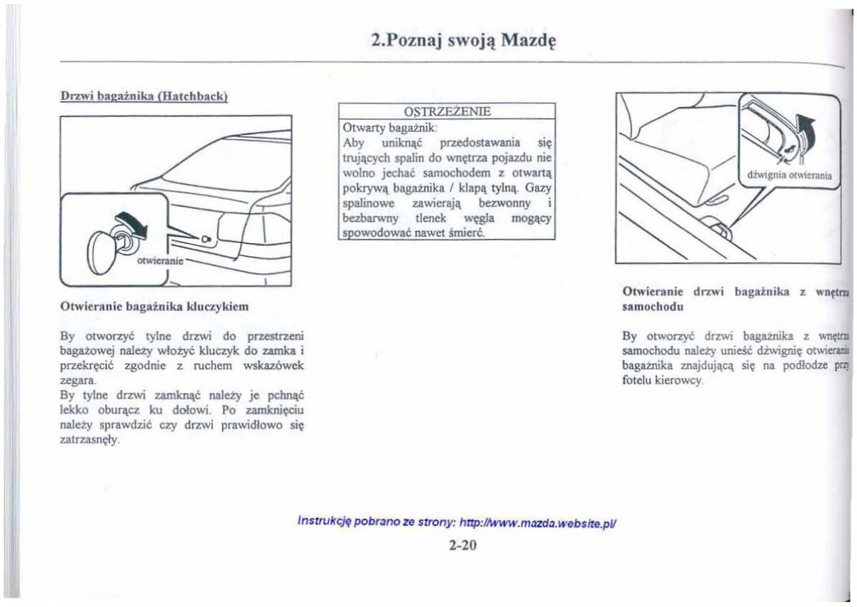 Mazda 626 V instrukcja obslugi / page 32