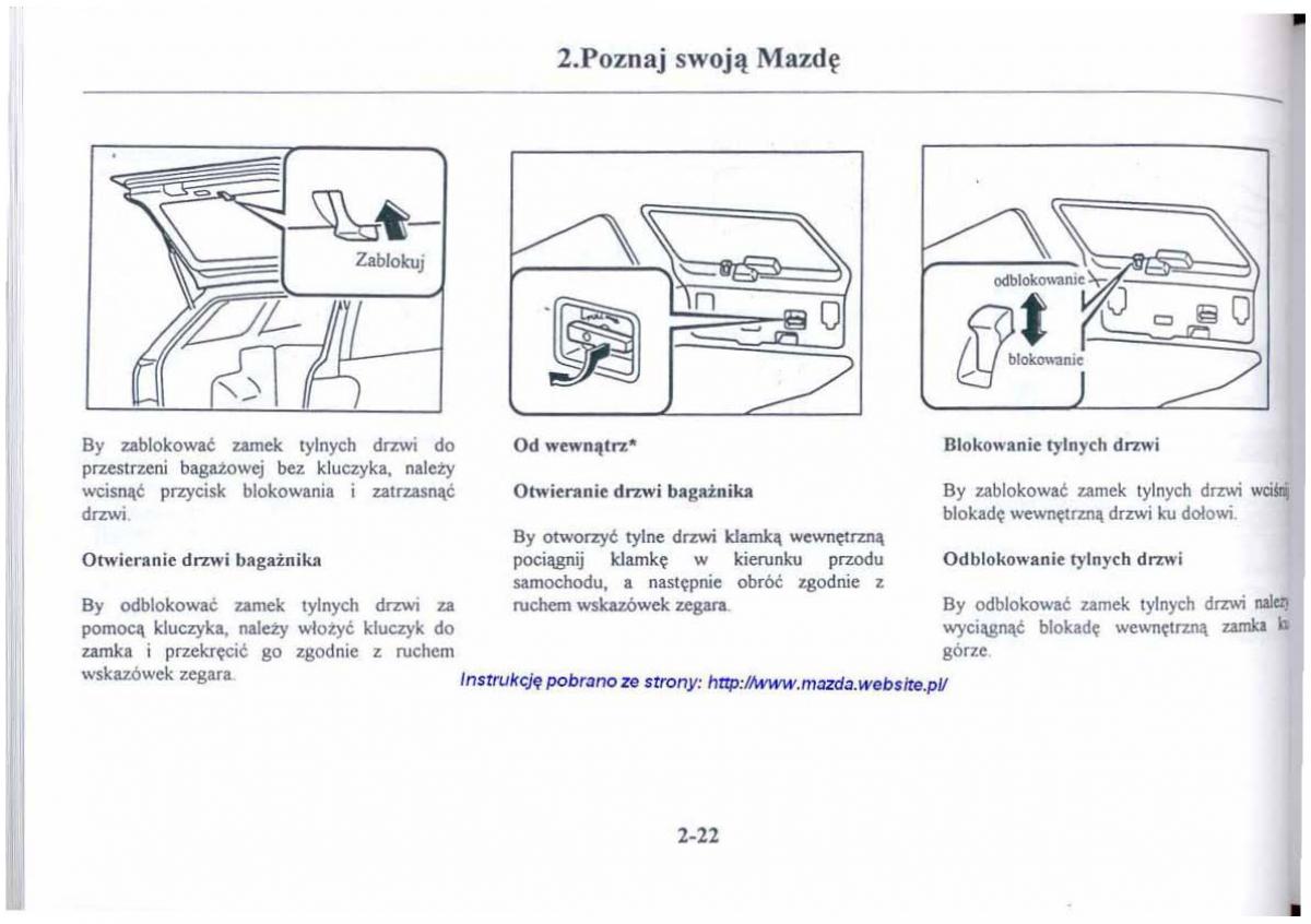 Mazda 626 V instrukcja obslugi / page 34