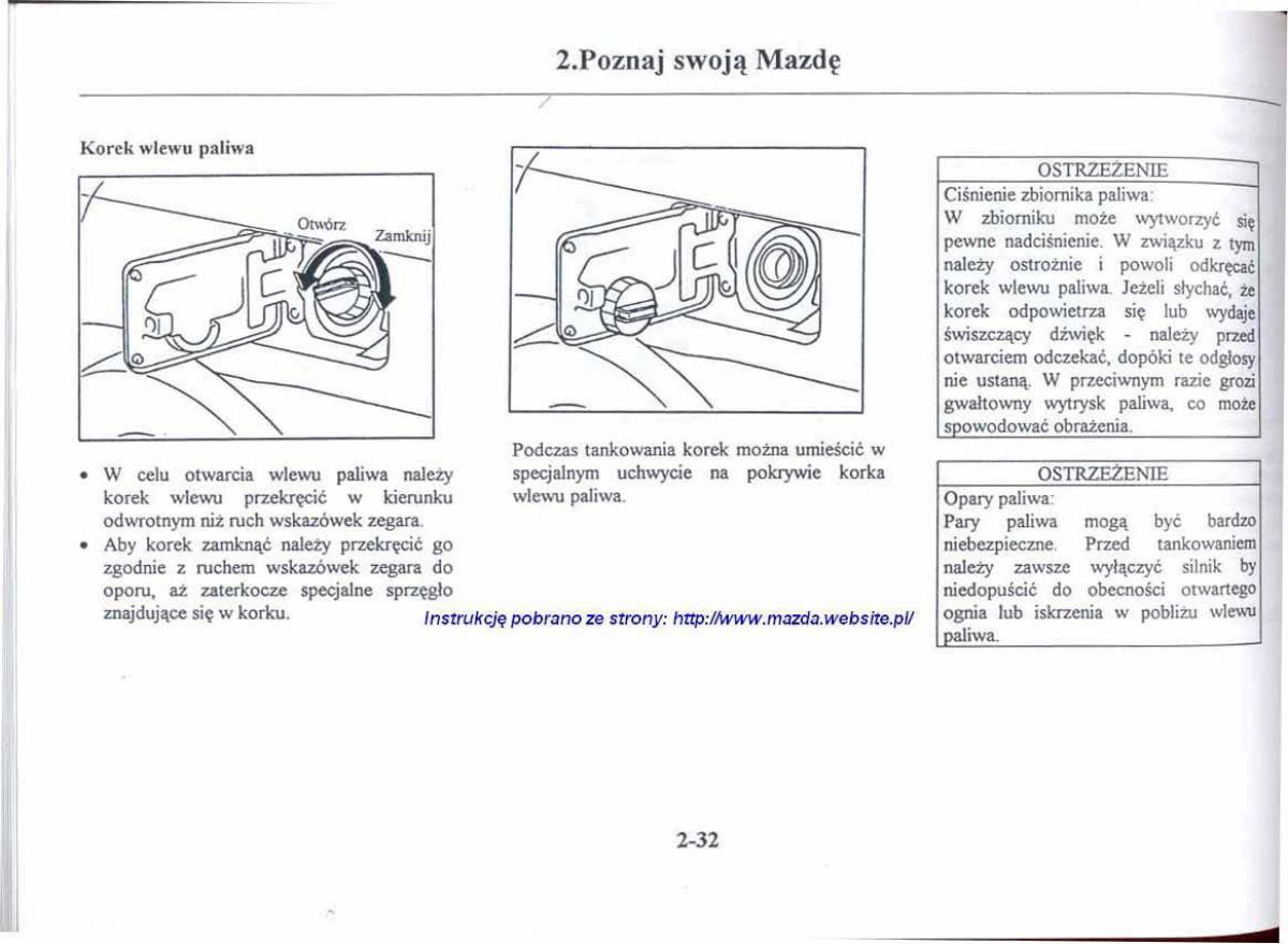 Mazda 626 V instrukcja obslugi / page 44