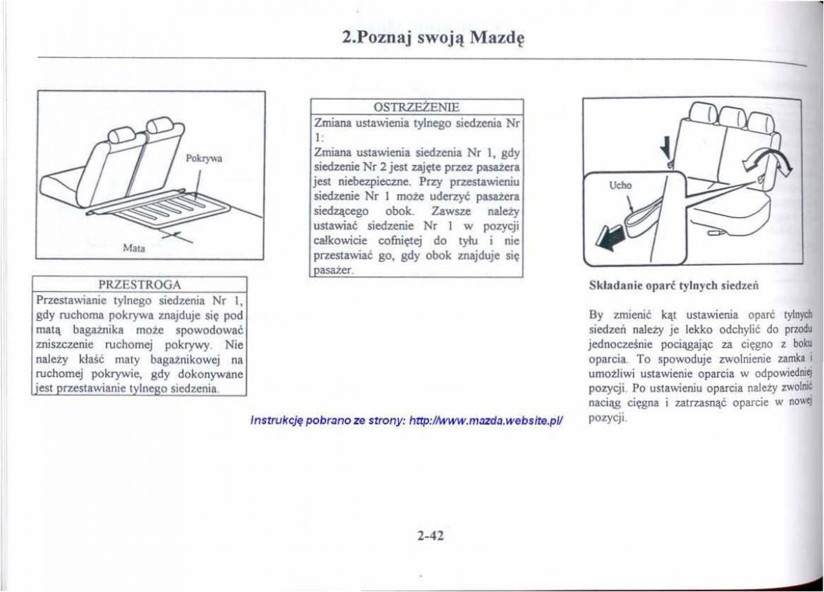 Mazda 626 V instrukcja obslugi / page 54