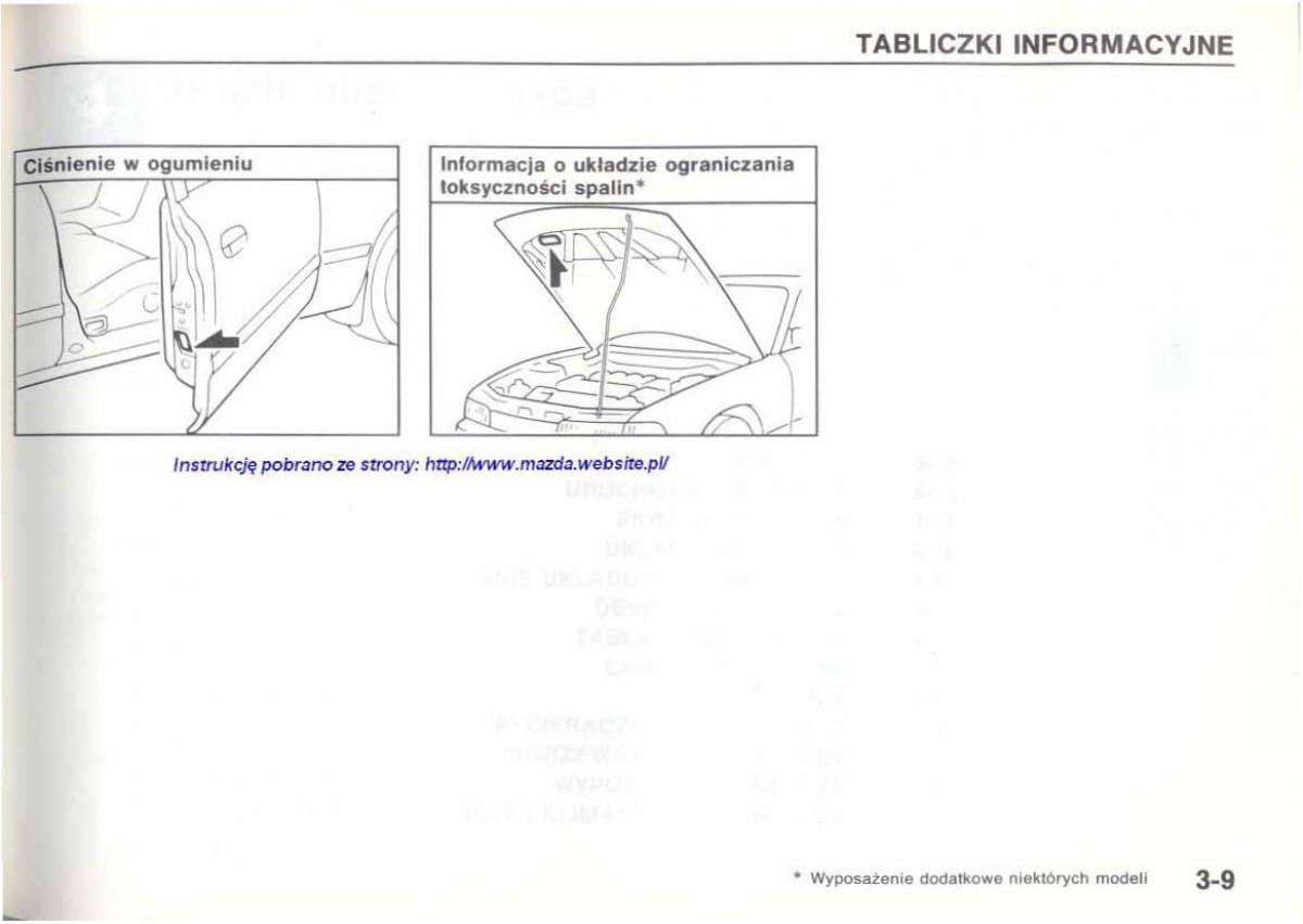 Mazda 626 IV 4 instrukcja obslugi / page 55