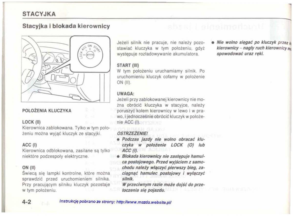 Mazda 626 IV 4 instrukcja obslugi / page 57