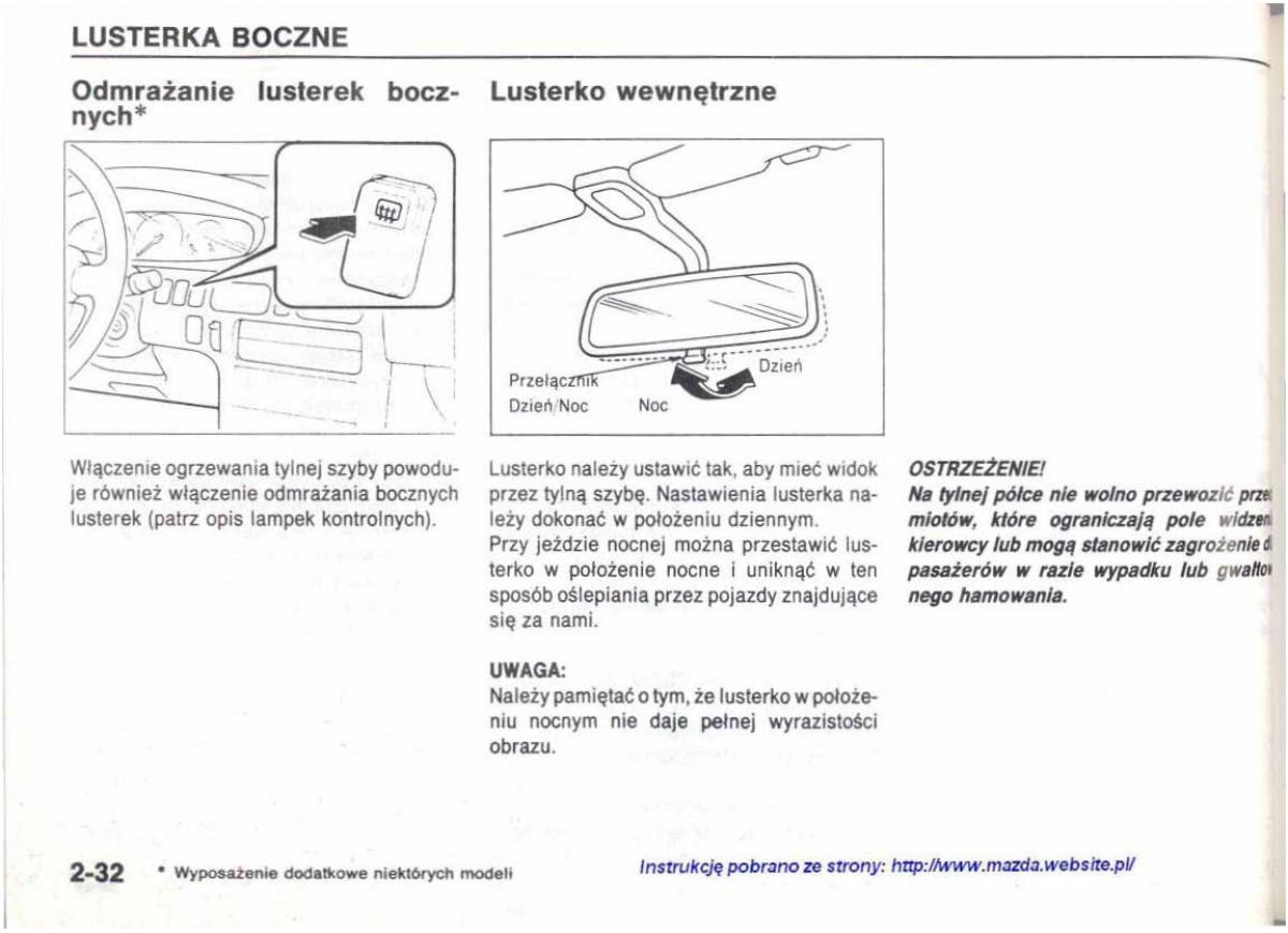 Mazda 626 IV 4 instrukcja obslugi / page 59