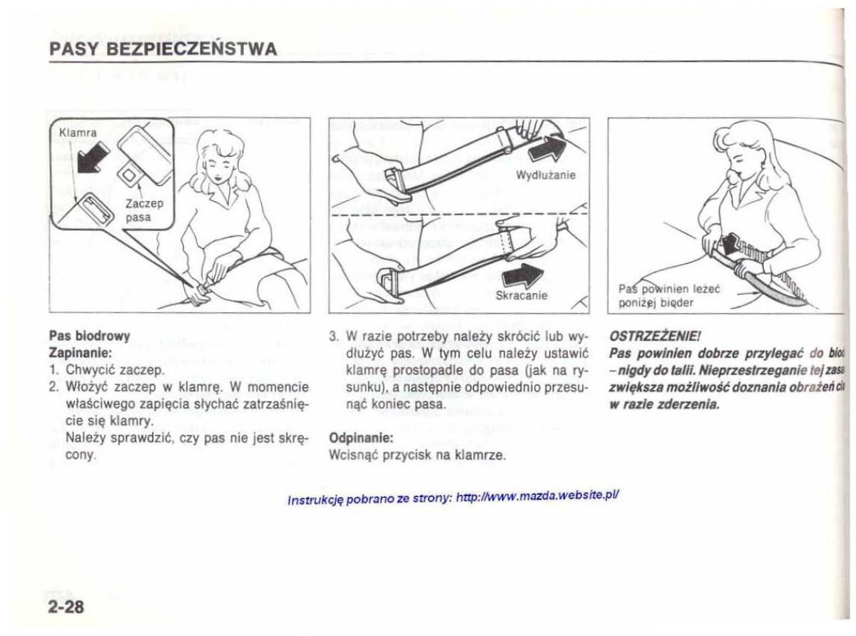 Mazda 626 IV 4 instrukcja obslugi / page 63