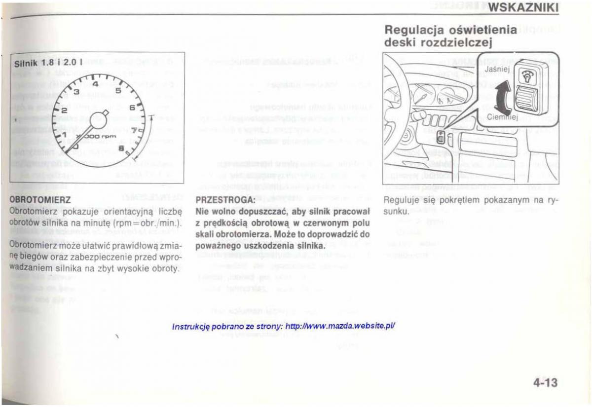 Mazda 626 IV 4 instrukcja obslugi / page 68