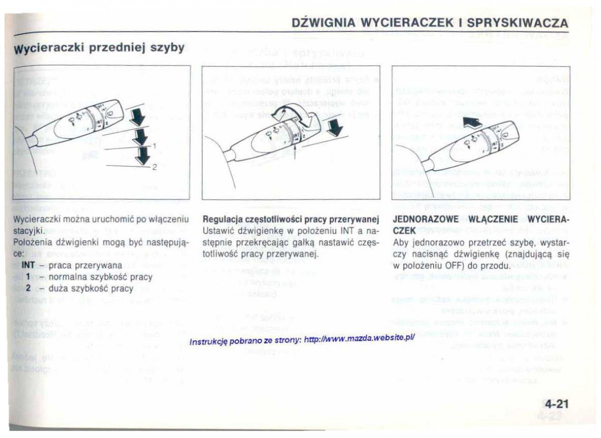 Mazda 626 IV 4 instrukcja obslugi / page 76