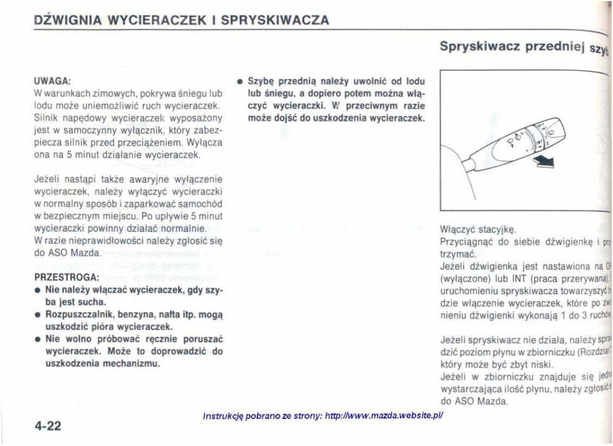 Mazda 626 IV 4 instrukcja obslugi / page 77